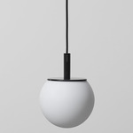 Sfera Pendant - Matte Black / Triplex Opal