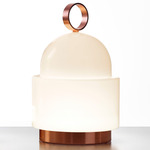 Dome Nomad Table / Floor Lamp - Copper / Triplex Opal