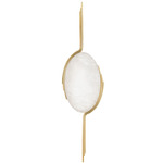 Lapis Wall Sconce - Vintage Brass / Alabaster