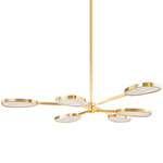 Patras Chandelier - Vintage Brass / Alabaster