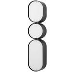 Opal Wall Sconce - Stainless Steel/ Black / White