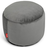 Point Velvet Ottoman - Taupe