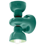 Berimbau Double Wall Sconce - Turquoise