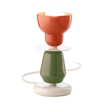 Berimbau Table Lamp - Orange / Leaf Green