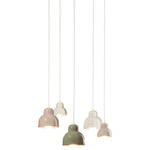 Berimbau Multi Light Pendant - Crema / Sand Grey / Leaf Green