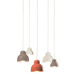 Berimbau Multi Light Pendant - Crema / Mocha / Orange