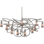 Sultans of Swing Oval Chandelier - Nickel