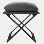 Marx Stool - Blackened Steel / Charcoal Gray