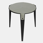 Bardot Side Table - Blackened Steel / Gray