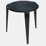 Bardot Side Table - Blackened Steel / Navy