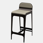 Bardot Stool - Blackened Steel / Gray