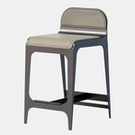 Bardot Stool - Blackened Steel / Gray