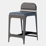 Bardot Stool - Blackened Steel / Navy