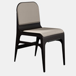 Bardot Chair - Blackened Steel / Gray