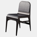 Bardot Chair - Blackened Steel / Navy