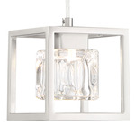 San Marin Mini Pendant - Brushed Nickel / Clear