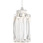 Putnam Place Mini Pendant - Brushed Nickel / Clear