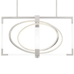 Double Take Island Light - Clear / Brushed Nickel