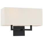 P472 Wall Sconce - Coal / White