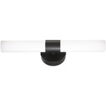 Saber II LED Bath Bar - Coal / Etched White