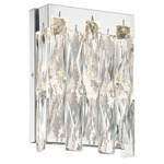 Curio Wall Sconce - Chrome / Clear