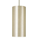 Grid Mini Pendant - Soft Brass