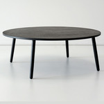 Crescenttown Coffee Table - Black / Black Oak