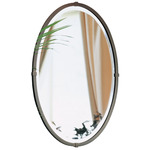 Beveled Oval Mirror - Bronze / Mirror