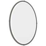 Beveled Oval Mirror - Dark Smoke / Mirror