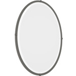 Beveled Oval Mirror - Natural Iron / Mirror