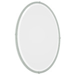 Beveled Oval Mirror - Vintage Platinum / Mirror