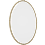 Beveled Oval Mirror - Soft Gold / Mirror