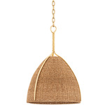 Woodlawn Pendant - Vintage Gold Leaf / Natural