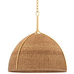 Woodlawn Pendant - Vintage Gold Leaf / Natural