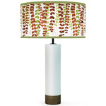 Vine Thad Table Lamp - White / Green