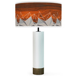 Facet Thad Table Lamp - White / Grey Facet