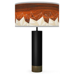 Facet Thad Table Lamp - Black / Cream Facet