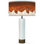 Facet Thad Table Lamp - White / Cream Facet