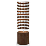 Weave Column Table Lamp - White / Walnut / Ebony / Linen