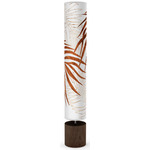 Palm Column Floor Lamp - Walnut / Brown