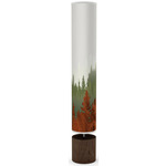 Treescape Column Floor Lamp - Walnut / Green