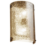 Fusion Finials Wall Sconce - Dark Bronze / Mercury
