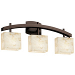 Alabaster Rocks Archway Bathroom Vanity Light - Dark Bronze / Alabaster Rocks