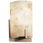 Alabaster Rocks Century Wall Sconce - Brushed Nickel / Alabaster Rocks