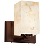 Alabaster Rocks Era Wall Sconce - Dark Bronze / Alabaster Rocks