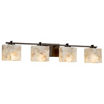 Alabaster Rocks Era Bathroom Vanity Light - Dark Bronze / Alabaster Rocks