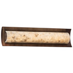 Alabaster Rocks Lineate Bathroom Vanity Light - Dark Bronze / Alabaster Rocks