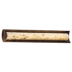 Alabaster Rocks Lineate Bathroom Vanity Light - Dark Bronze / Alabaster Rocks