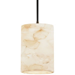 Alabaster Rocks Pendant - Antique Brass / Alabaster Rocks