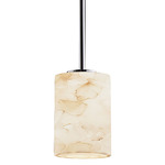 Alabaster Rocks Pendant - Polished Chrome / Alabaster Rocks